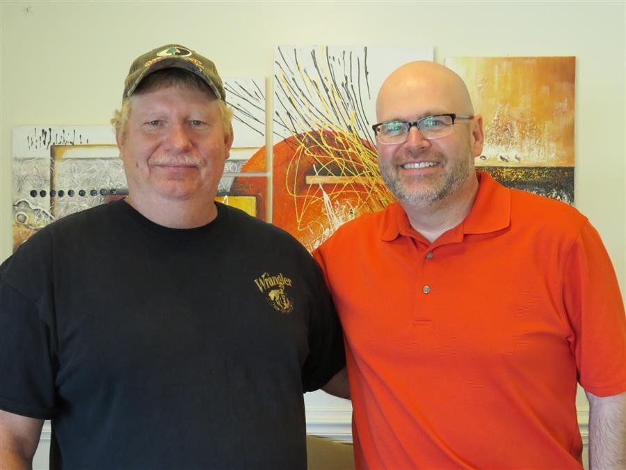  Left to right, Joey Woodle and Melvin Walker