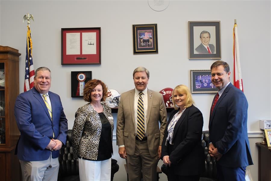  In Congressman Mike Rogers office: Jeff Papalia, Jessica Edmiston, Congressman Rogers & Dr. Gilliam