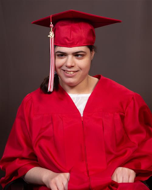 Aubrey in cap and gown 