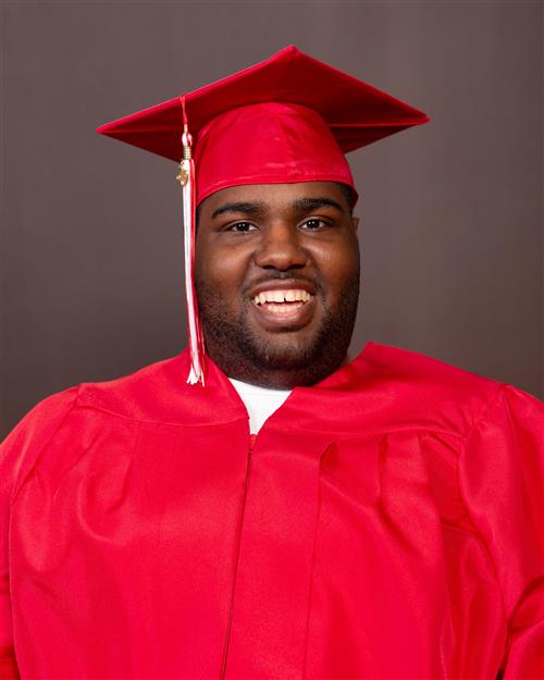 Xavier in cap and gown 