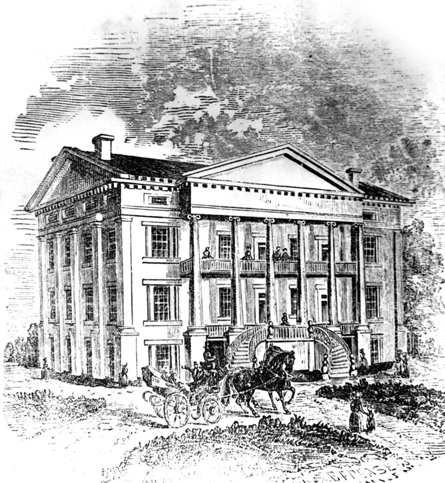 Early sketch of Manning Hall 