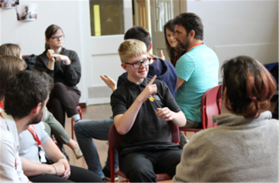 An American Sign Language Class.