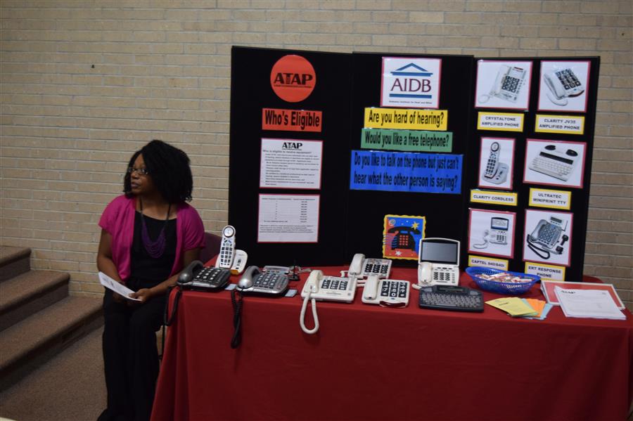 An ATAP booth at a conference.