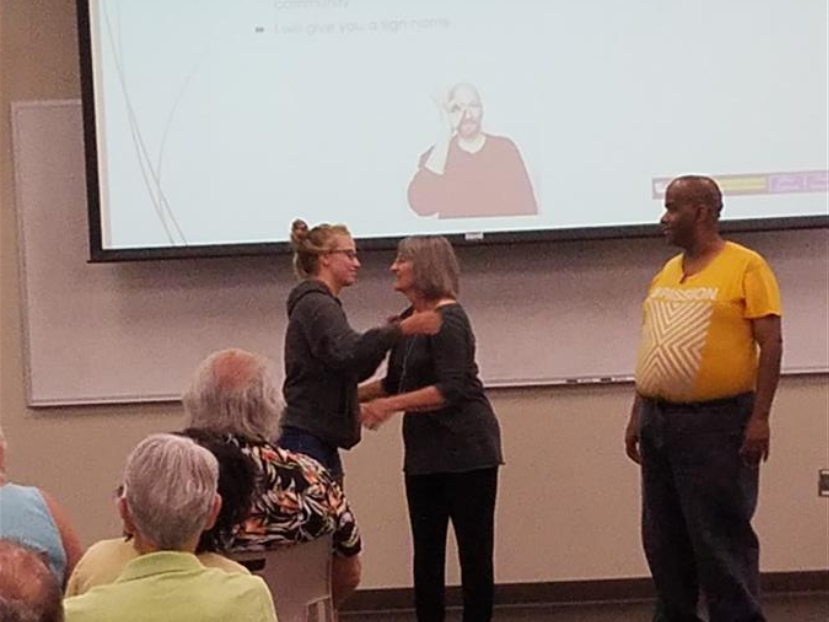 An American Sign Language Class in progress. 